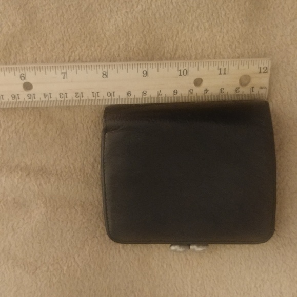 Vintage Chloe monogram black leather silver wallet - Picture 2 of 8